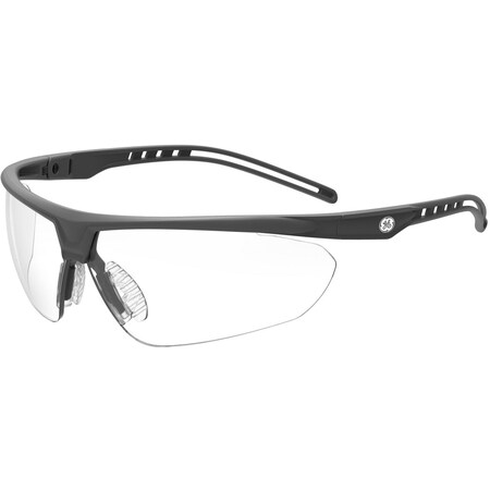 SAFETY GLASSES, Wraparound Clear Polycarbonate Lens, Scratch-Resistant